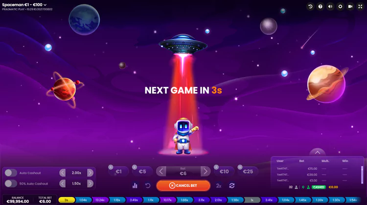 Spaceman Crash Game – Play Demo or Real Money | Winz Casino