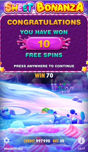 Sweet Bonanza by Pragmatic Play Free Spins